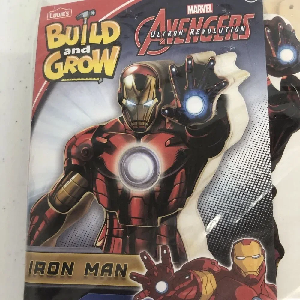 Lowes Build and Grow Iron Man Avenjet Wood Kit Marvel Avengers Assemble IRONMAN